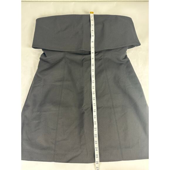 REVOLVE Misha Black Strapless Mini Dress LBD Structured Modern Minimalist XL - Picture 11 of 11